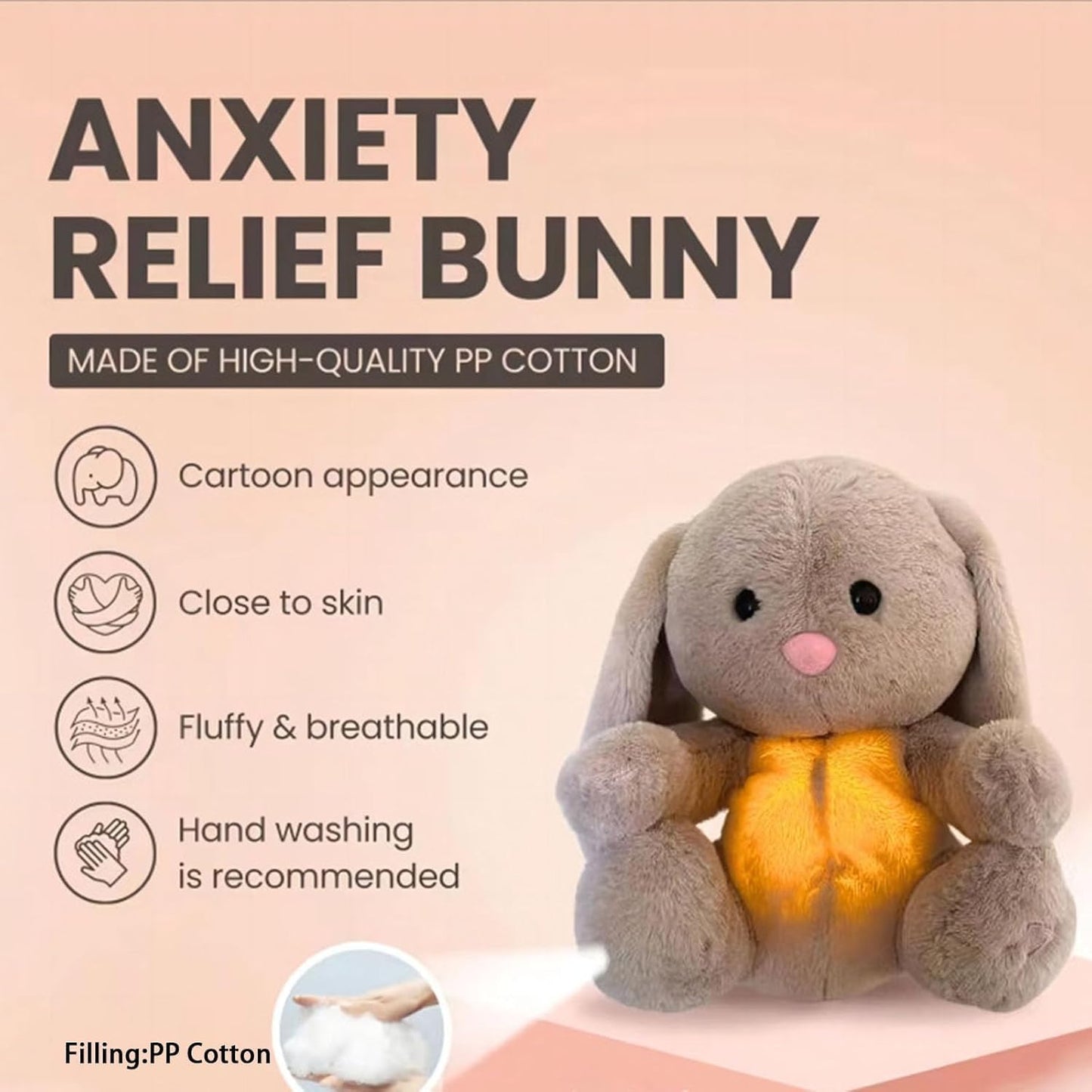 Mykro™ 2024 New Breathing Bunny Baby Sleep Sound Companion