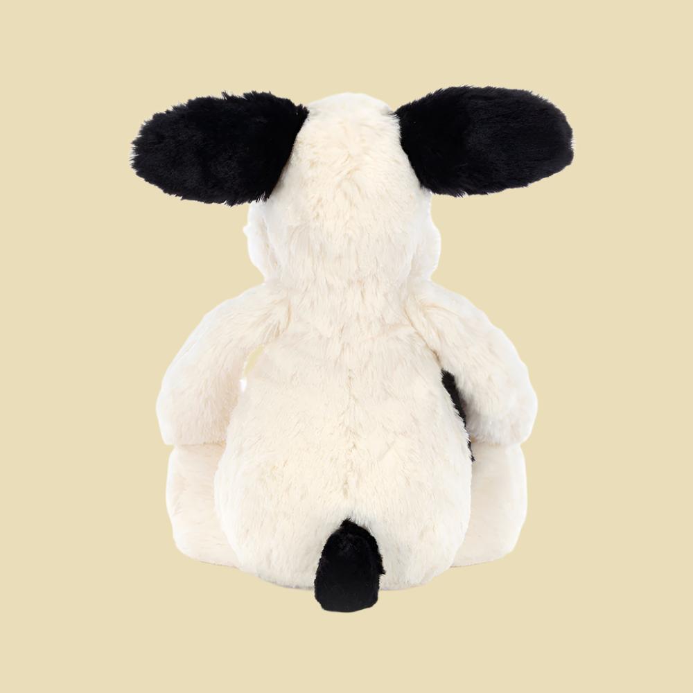 Jellycat Bashful Black & Cream Puppy 1